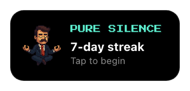 Graphic Rectangular complication showing a 7-day streak